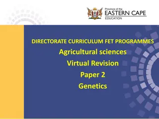 Understanding Genetics in Agriculture and Animal Husbandry