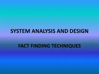 System Analysis and Design Fact-Finding Techniques