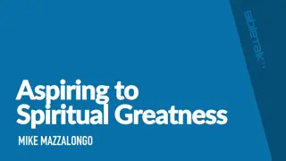 Path to Spiritual Greatness: Moses' Journey