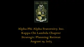 Strategic Planning Retreat for Alpha Phi Alpha Fraternity