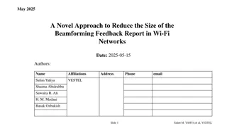Reducing Size of Beamforming Feedback in Wi-Fi Networks