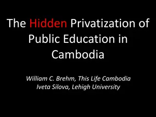 Privatization Impact on Cambodian Education