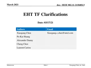 EHT TF User Info Field Proposal
