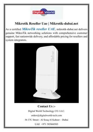 Mikrotik Reseller Uae  Mikrotik-dubai.net