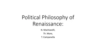 Renaissance Political Philosophy Overview