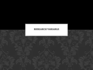 Understanding Research Variables and Types
