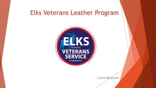 Veterans Leather Program - Support Veterans through Elks Initiative