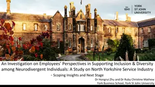 Exploring Inclusion and Diversity in North Yorkshire Service Industry