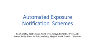 Automated Exposure Notification Schemes Overview