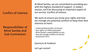 Managing Conflicts of Interest at Mind Samba