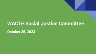 Strengthening Social Justice in WACTE