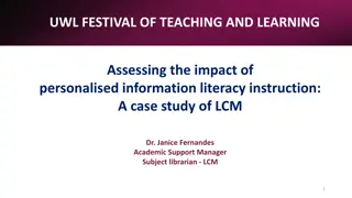 Assessing Impact of Personalised Information Literacy Instruction