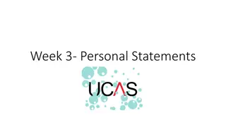 Crafting a Winning Personal Statement