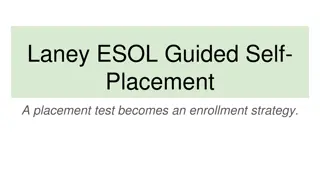 Innovative ESOL Guided Self-Placement Strategy
