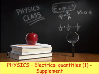 Understanding Electrical Quantities in Physics