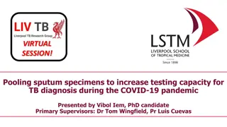 Increase TB Testing Capacity with Pooled Sputum Specimens
