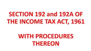 Understanding Section 192 and 192A of Income Tax Act 1961