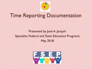 Federal-State Education Programs Time Reporting Documentation