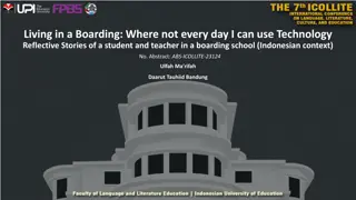 Reflective Stories of Technology Use in Boarding School