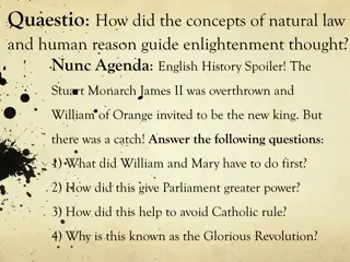 Enlightenment Thought: Natural Law & Human Reason
