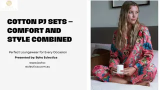 Comfortable and Stylish Cotton PJ Sets for Relaxing