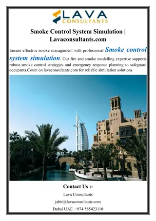 Smoke Control System Simulation  Lavaconsultants
