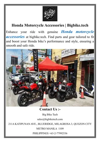 Honda Motorcycle Accessories  Bigbike.tech