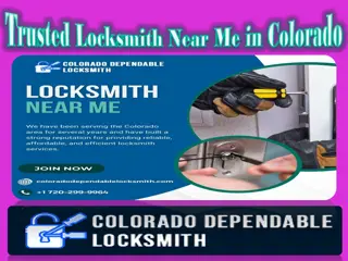 Trusted Locksmith Near Me in Colorado