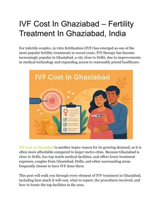 IVF Cost In Ghaziabad – Fertility Treatment In Ghaziabad, India