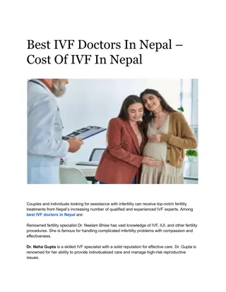 Best IVF Doctors In Nepal – Cost Of IVF In Nepal