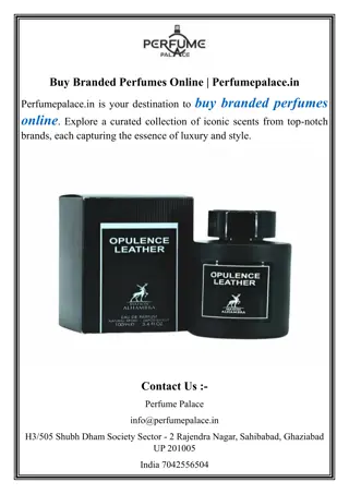 Buy Branded Perfumes Online  Perfumepalace.in