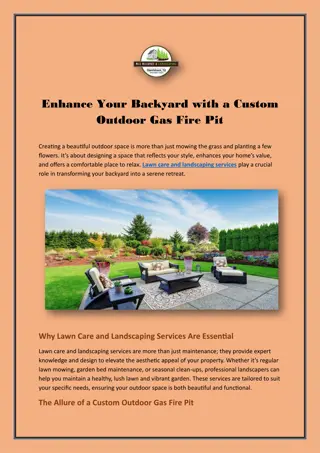 Enhance Your Backyard with a Custom Outdoor Gas Fire Pit