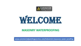 Welcome To Commercial Masonary Water Proofing