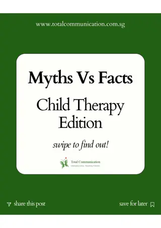 Myths Vs Facts Child Therapy Edition