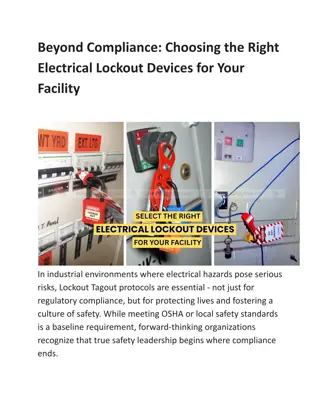 Beyond Compliance_ Choosing the Right Electrical Lockout Devices for Your Facility