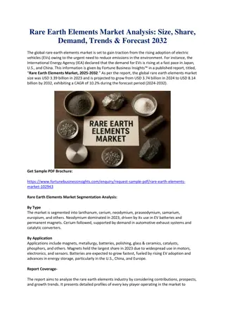 Rare Earth Elements Market Size, Share & Industry Analysis, Forecast to 2032