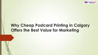 Why Cheap Postcard Printing in Calgary Offers the Best Value for Marketing