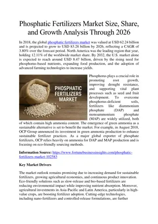 Phosphatic Fertilizers Market Size, Share, and Growth Analysis Through 2026