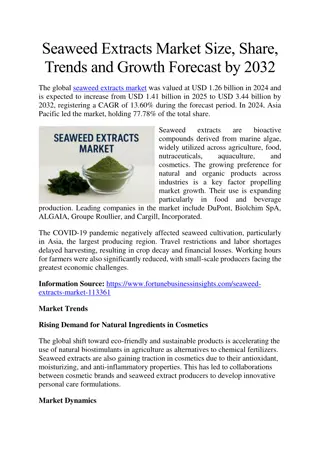 Seaweed Extracts Market Size, Share, Trends and Growth Forecast by 2032