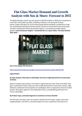 Flat Glass Market Size, Share, Trends, and Industry Analysis: Forecast to 2032