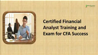 Certified Financial Analyst Training and Exam for CFA Success
