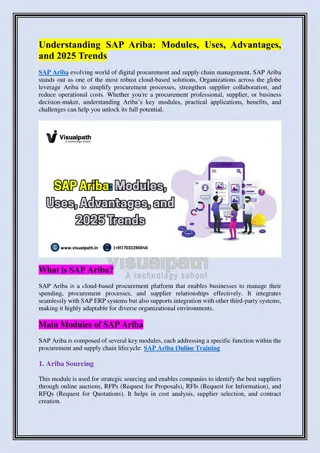 Visualpath Offered SAP Ariba Online Training  SAP Ariba Course