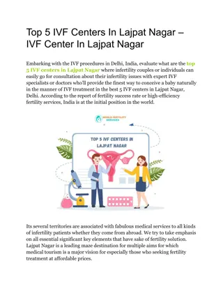 Top 5 IVF Centers In Lajpat Nagar – IVF Center In Lajpat Nagar