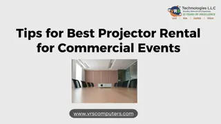 Tips for Best Projector Rental for Commercial Events