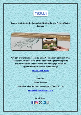 Instant Leak Alerts Get Immediate Notifications to Prevent Water Damage