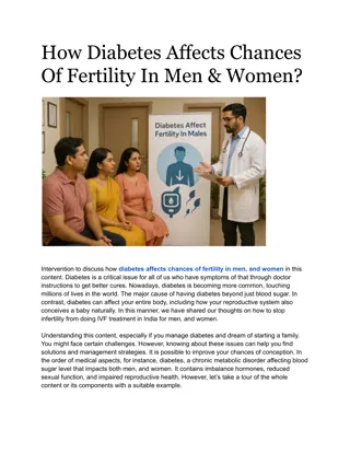 How Diabetes Affects Chances Of Fertility In Men & Women?