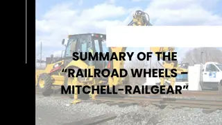 Summary of the “Railroad Wheels – Mitchell-Railgear”