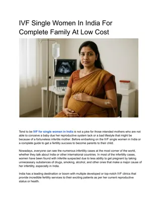 IVF Single Women In India For Complete Family At Low Cost