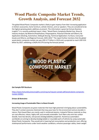 Wood Plastic Composite Market Size, Share, and Forecast to 2032