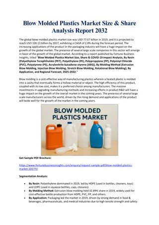 Blow Molded Plastics Market Size, Share & Industry Analysis Forecast to 2032